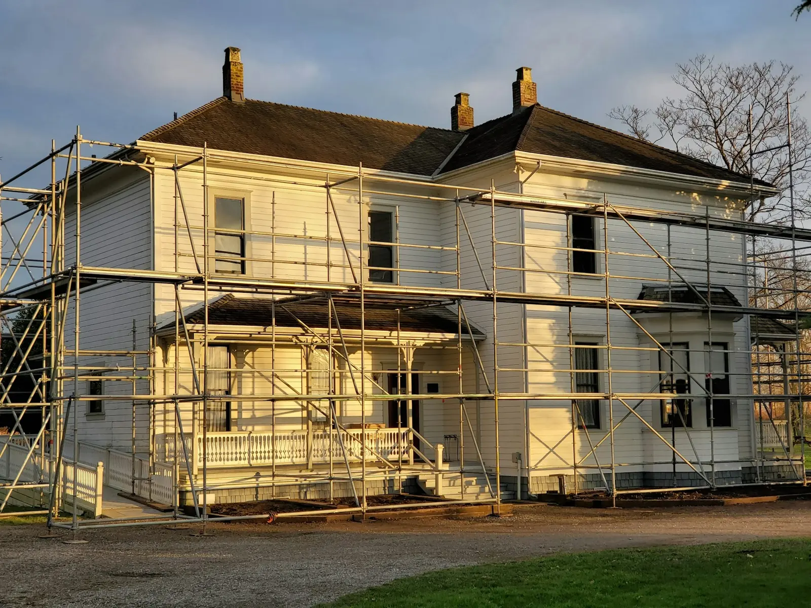 Facade under renovering